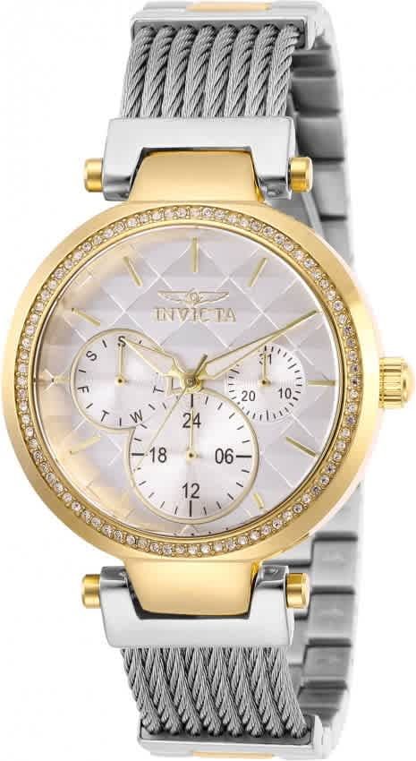 Invicta Angel Quartz Crystal White Dial Ladies Watch 28921 - Walmart.com | Walmart (US)