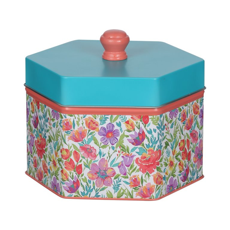 The Pioneer Woman Metal Hexagon Can. | Walmart (US)