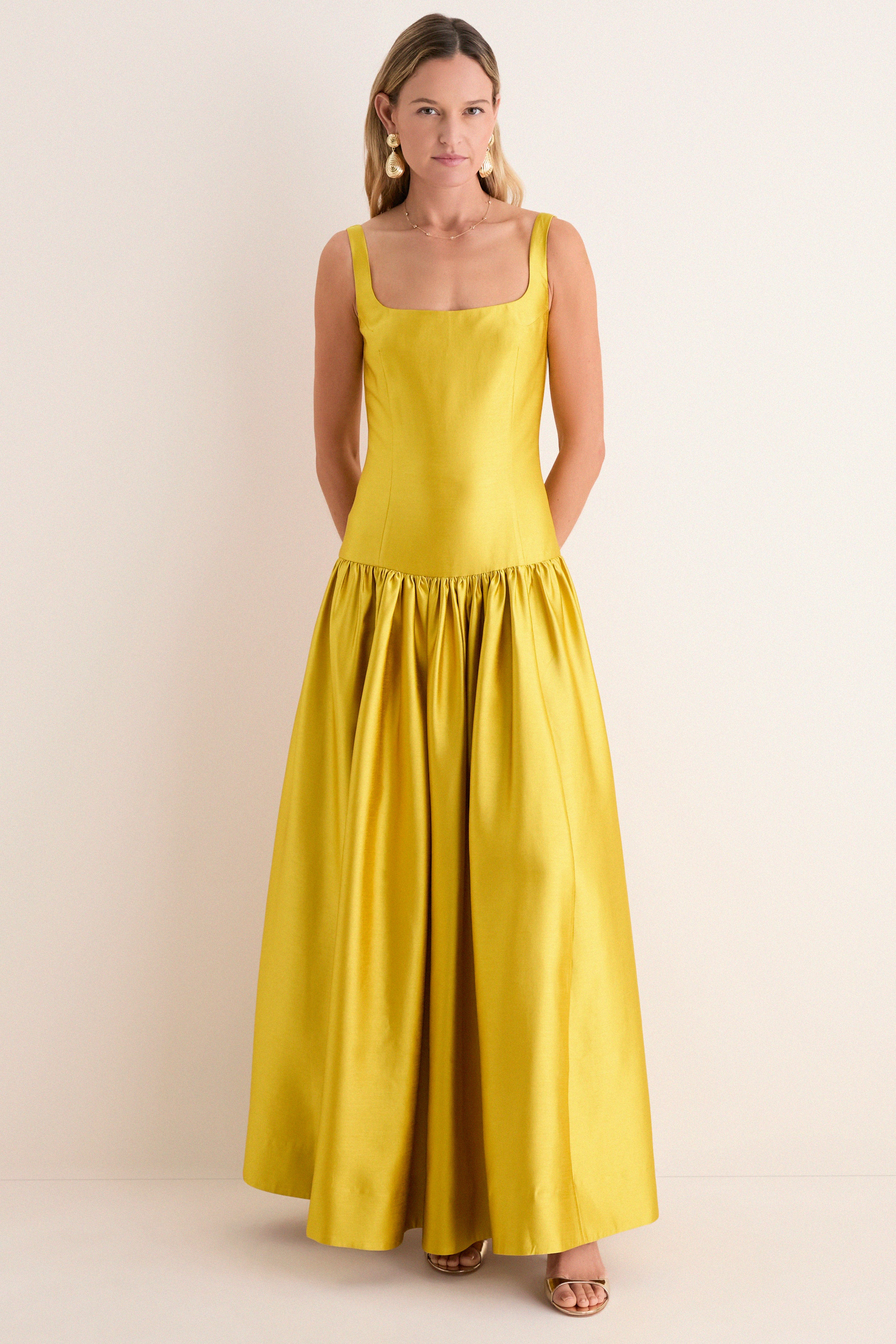 Marigold Dupioni Dominique Gown | Tuckernuck (US)