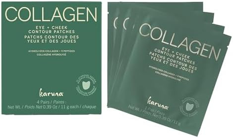 Karuna Skin - Collagen Hydrogel Eye & Cheek Mask, 2-Piece Hydrating & Rejuvenating Patches, Age-D... | Amazon (US)