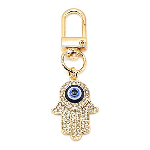 Jasimkiss Evil Eye Keychain Car Key Ring Bag Purse Good Luck Amulet protection Charm Keychain for Women Men (G) | Amazon (US)