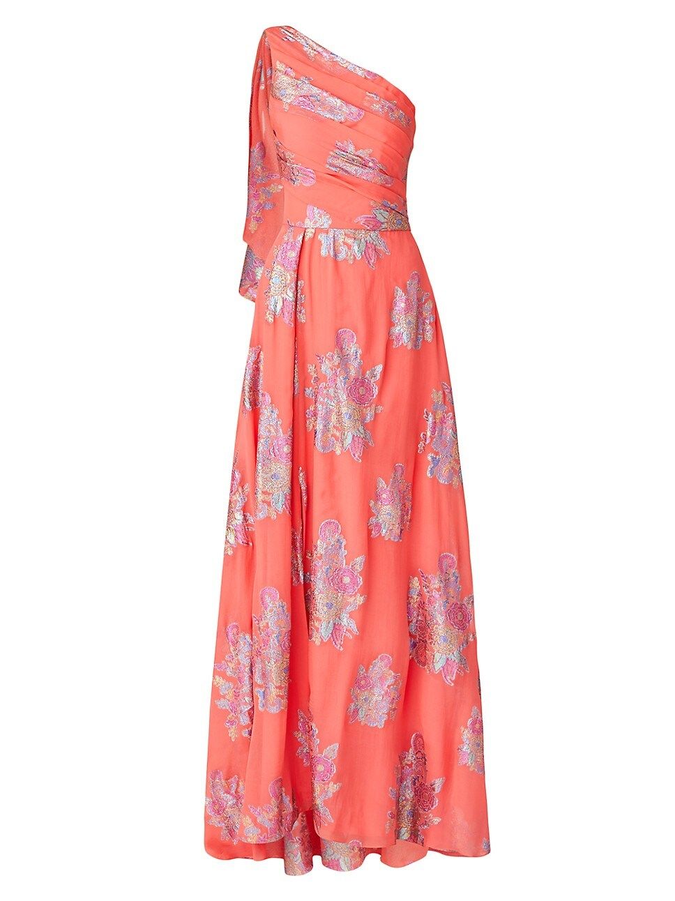 Portia Silk-Blend Metallic Floral Gown | Saks Fifth Avenue