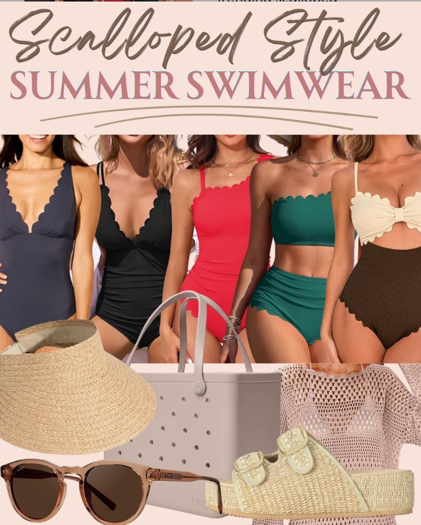 Keep summer swim flirty and chic with these trending scalloped swimsuit styles from Amazon.  #swim #swimsuit #coverup #swimwear  #onepieceswimsuit

#LTKSaleAlert #LTKSwim #LTKActive