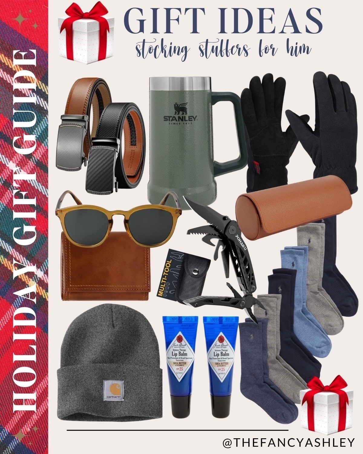 These stocking stuffers for him are perfection. Think Stanley Cup, wallet, belt, hat, and a utility all fab finds he’ll actually use. 

#LTKHoliday #LTKSeasonal #LTKGiftGuide