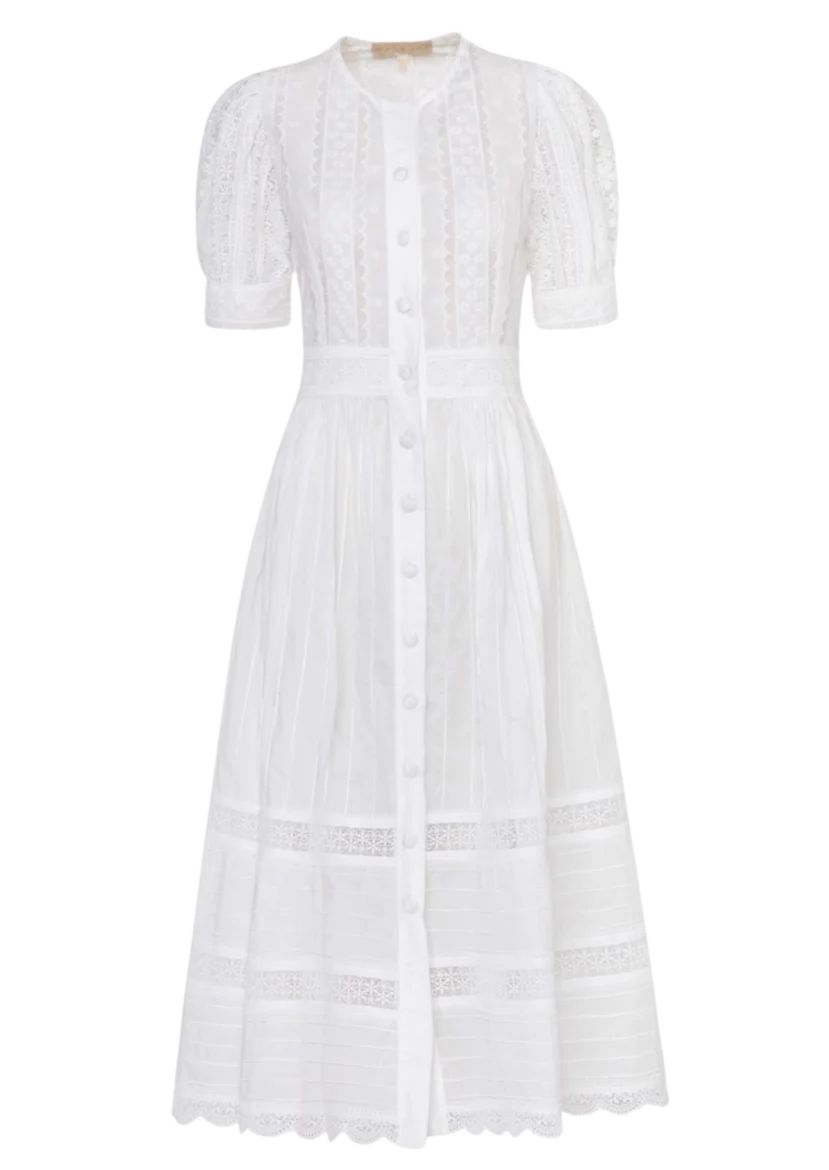 Juliette Maxi Dress in White | Over The Moon