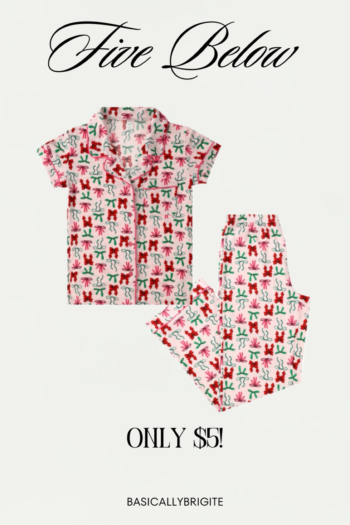 Five below Christmas now pajamas for women! How cute! 🥰 pjs for women + bow aesthetic 

#LTKStyleTip #LTKBeauty #LTKMidsize
