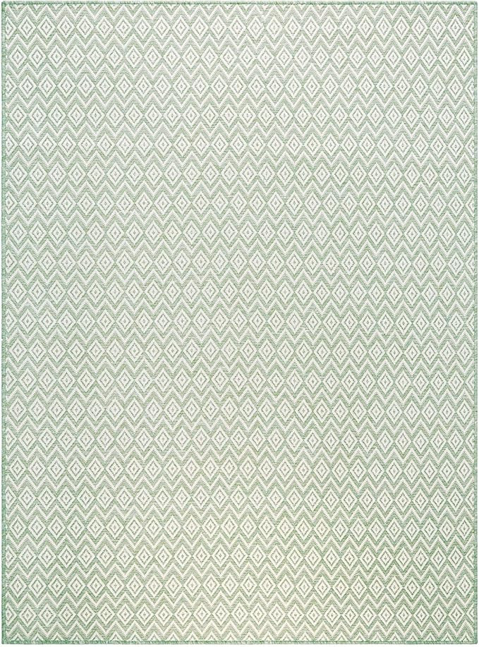 Nicole Miller New York Corin Small Diamonds Indoor Outdoor Area Rug, UV Fade Resistant, Low Pile,... | Amazon (US)