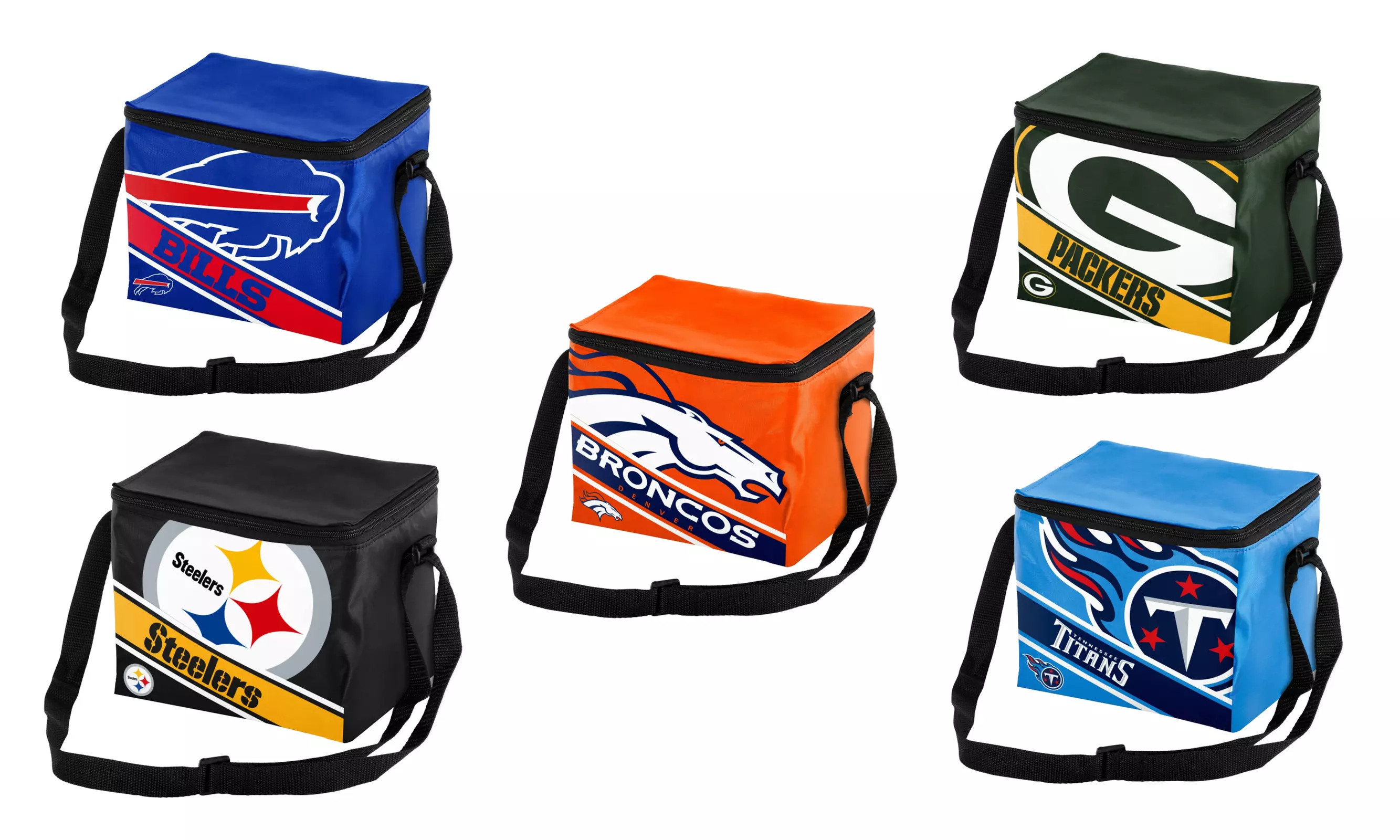 NFL 12-Pack Big Logo Cooler Bag, Atlanta Falcons, Carolina Panthers, LA Chargers | Groupon North America