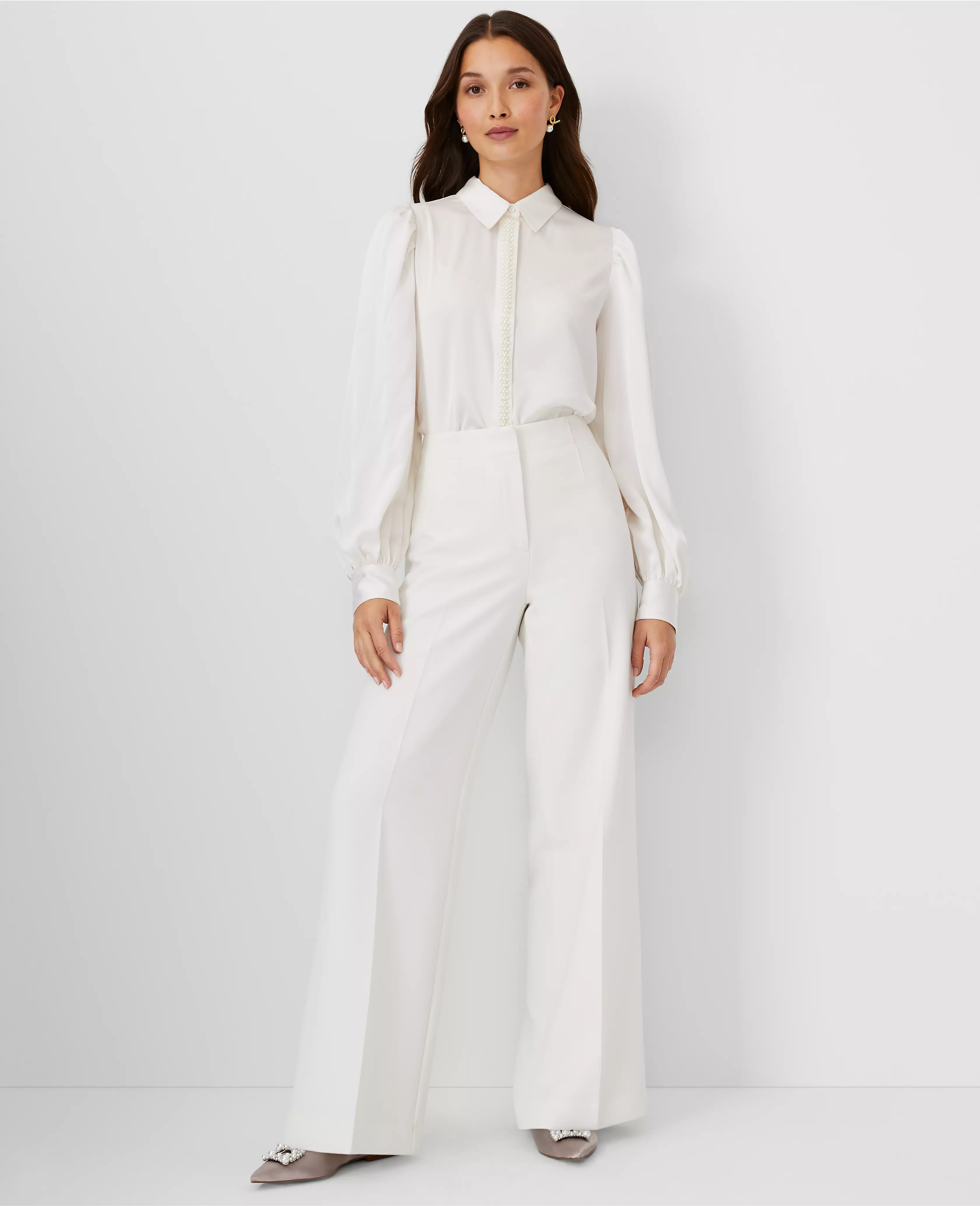 The Wide Leg Pant in Crepe | Ann Taylor (US)