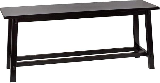 Decor Therapy Black Décor Therapy Kyoto Bench, 42w 11.8d 17.75h | Amazon (US)