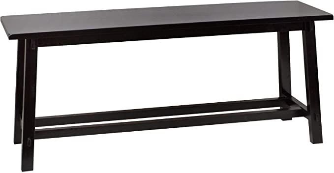 Decor Therapy Black Décor Therapy Kyoto Bench, 42w 11.8d 17.75h | Amazon (US)