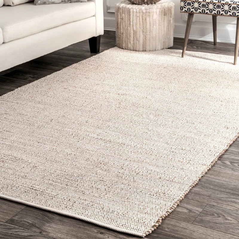 Helton Handmade Flatweave Beige Area Rug | Wayfair North America