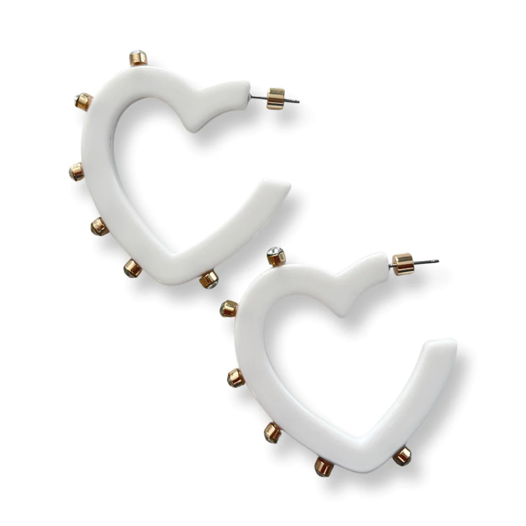 Lover Jewel Hoop - Stark White | Smith & Co. Jewelry