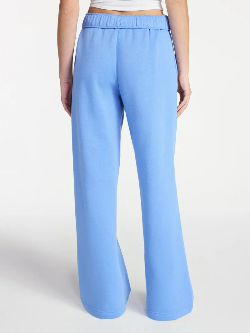 No Boundaries Wide-Leg Fleece Pants, Women’s XXS-XXL | Walmart (US)