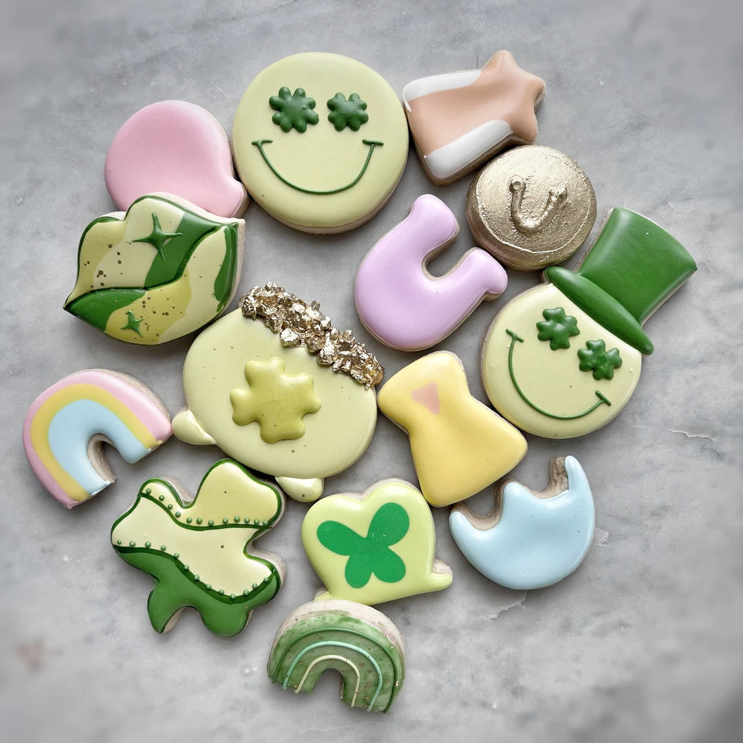 One Dozen St Patricks Assorted Cookies - Etsy | Etsy (US)