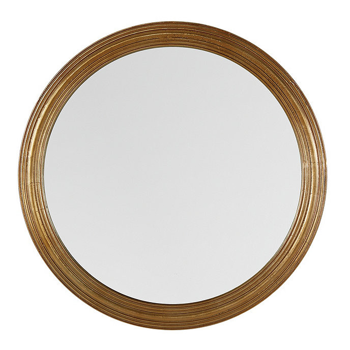 High Large Round Brass Framed Mirror | Ballard Designs, Inc.