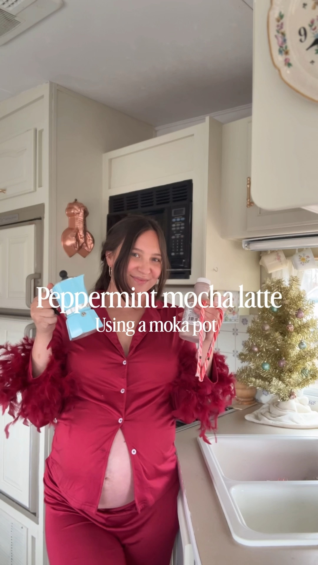 Peppermint mocha latte using a moka pot!

#LTKdayinmylife #LTKHoliday #LTKmomlife