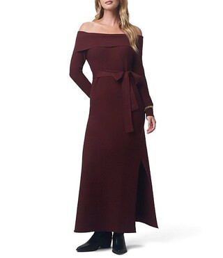 x Cella Jane Blog Sleek Off-The-Shoulder Long Sleeve A-Line Maxi Sweater Dress | Dillard's