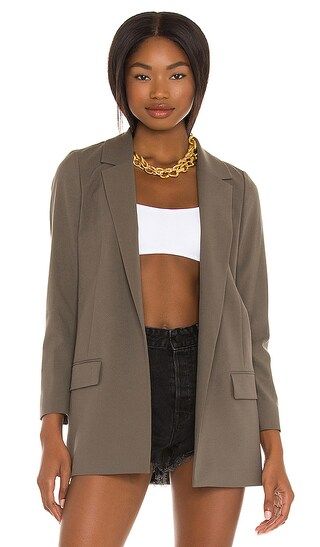 Aleida Tri Blazer in Khaki Green | Revolve Clothing (Global)