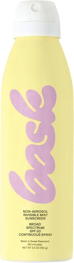 Bask Suncare SPF 50 Sunscreen Spray - Non-Aerosol, Broad Spectrum UVA/UVB Protection, Dermatologi... | Amazon (US)