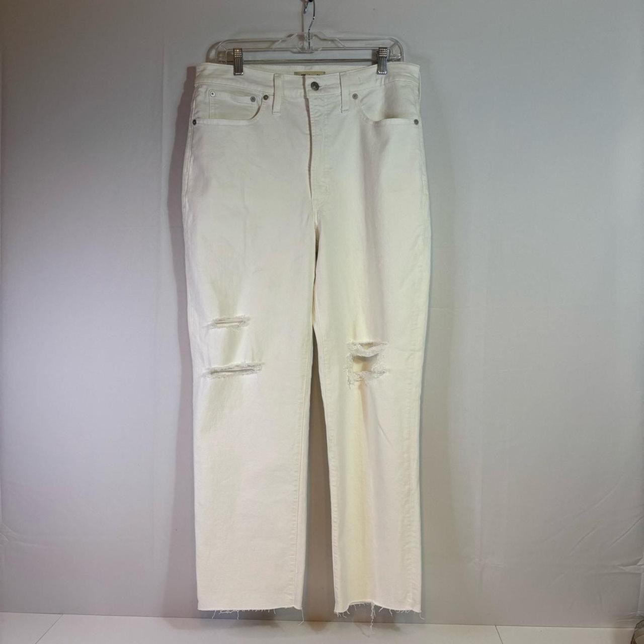 Madewell Women's Jeans - White - 30 | Depop US