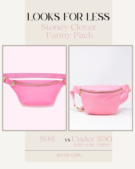 Another look for less! Stoney clover Fanny pack dupe for under $30 with code Tori20 #pinklily

#LTKstyletip #LTKunder50 #LTKitbag