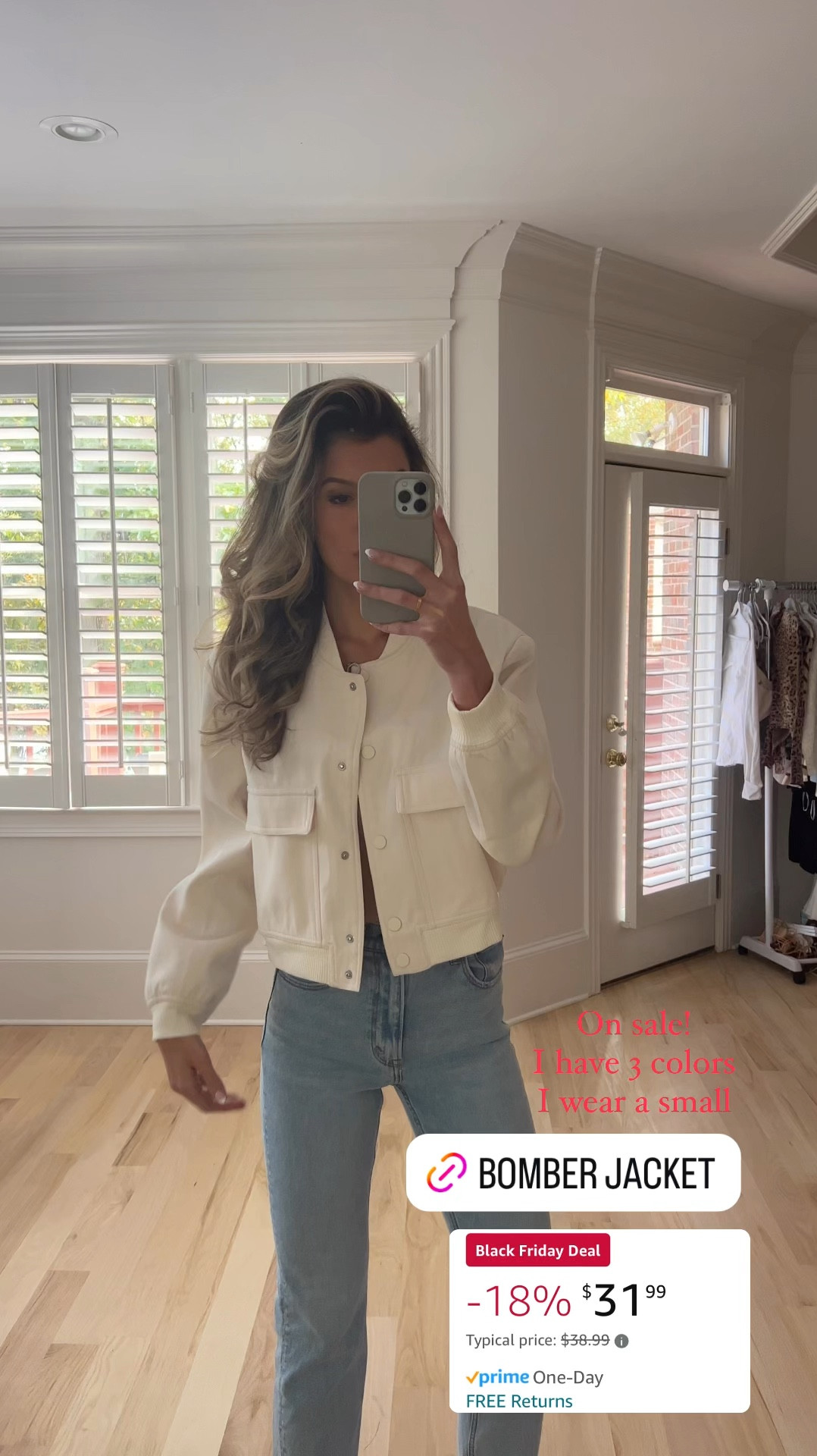 Amazon Bomber jacket on prime sale! - size small 


#LTKCyberWeek #LTKWatchNow #LTKFindsUnder50