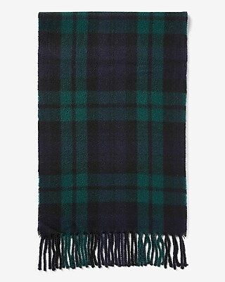 Plaid Woven Scarf | Express