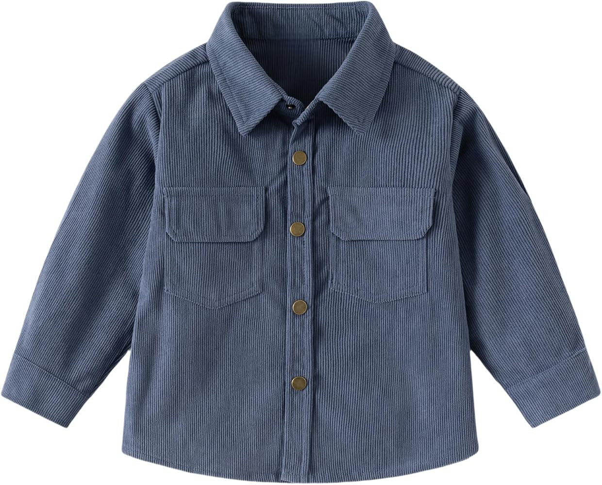 Toddler Boys Corduroy Button Down Shirt Kids Spring Fall Casual Long Sleeve Shirt Jacket Lightwei... | Amazon (US)