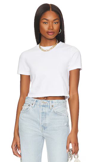 Micro Tee in White | Revolve Clothing (Global)