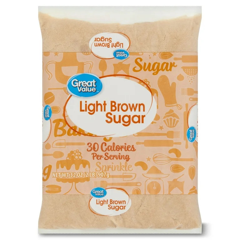 Great Value Light Brown Sugar, 32 oz | Walmart (US)