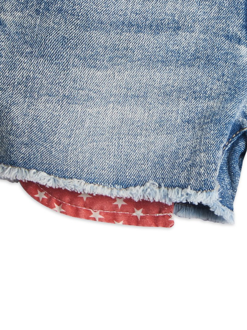 WAY TO CELEBRATE!Way to Celebrate Americana Toddler Girl Frayed Denim Shorts, Sizes 2T-5TUSD$9.98... | Walmart (US)