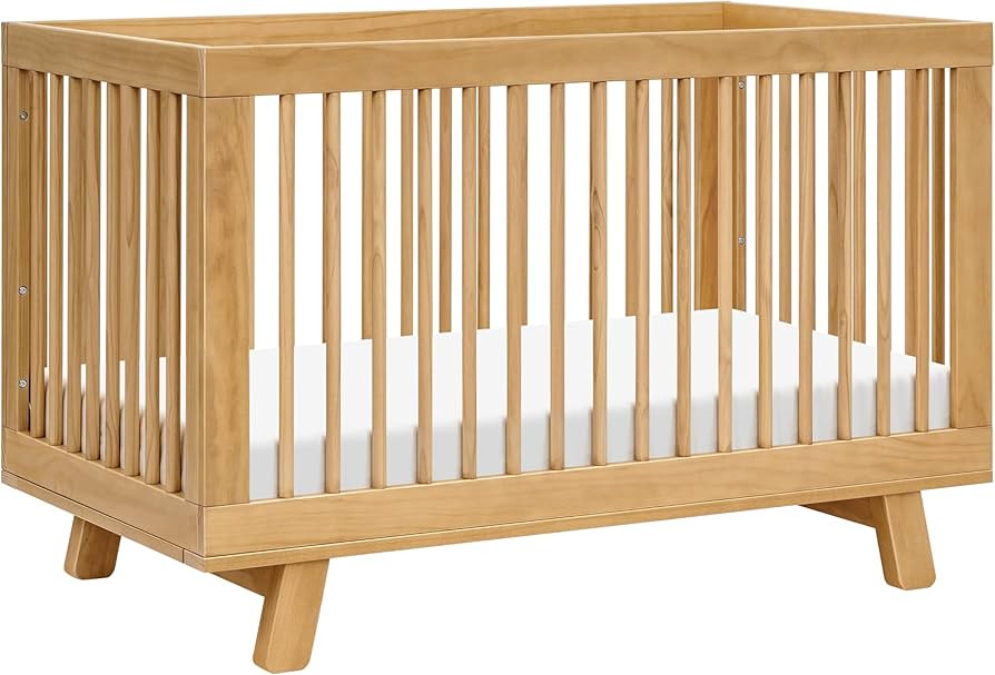 babyletto Hudson 3-in-1 Convertible Crib with Toddler Bed Conversion Kit in Honey, Greenguard Gol... | Amazon (US)