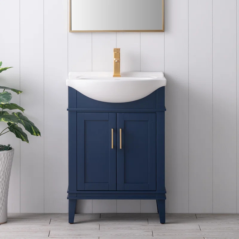 Arlowene 24'' Single Bathroom Vanity with Ceramic Top | Wayfair North America