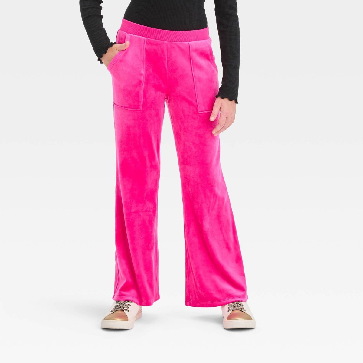 Girls' Velour Flare Pull-On Pants - art class™ | Target