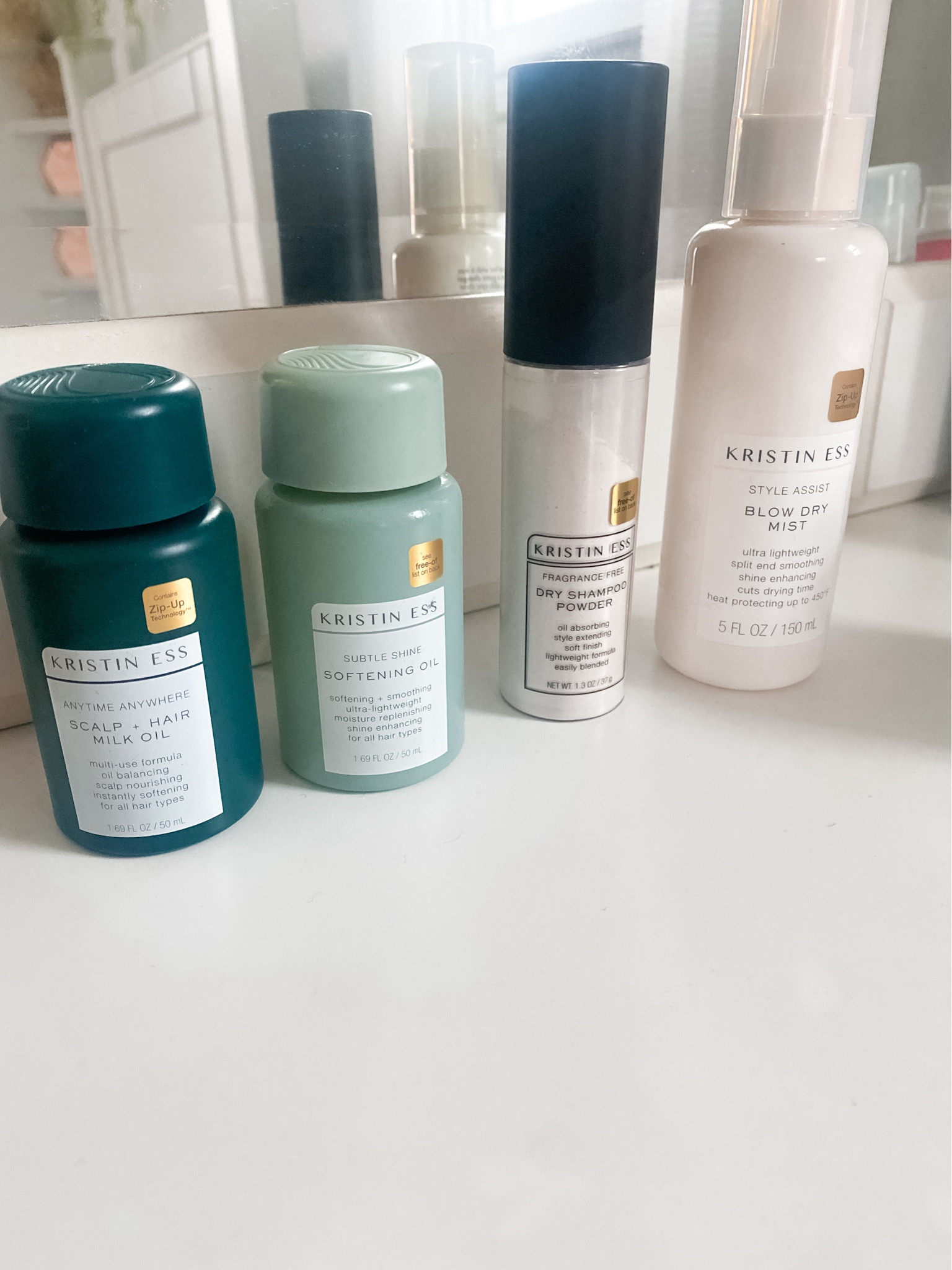 The Kristin Ess line up! I love her products so much. And look at the packaging. Do I really need two hair oils? The answer is yes! 

#LTKfindsunder50 #LTKbeauty #LTKFestival