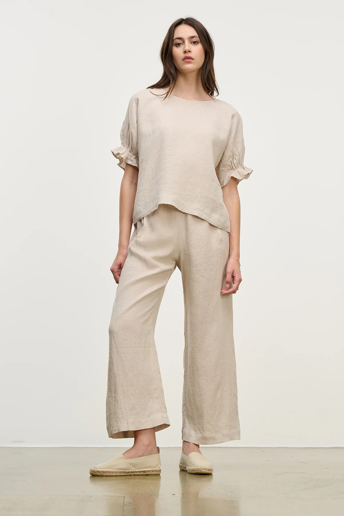 LOLA LINEN STRAIGHT LEG PANT | Velvet by Graham & Spencer