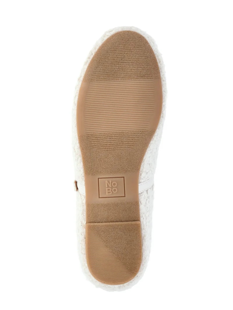 No Boundaries Women's Faux Shearling Mary Jane Flats - Walmart.com | Walmart (US)