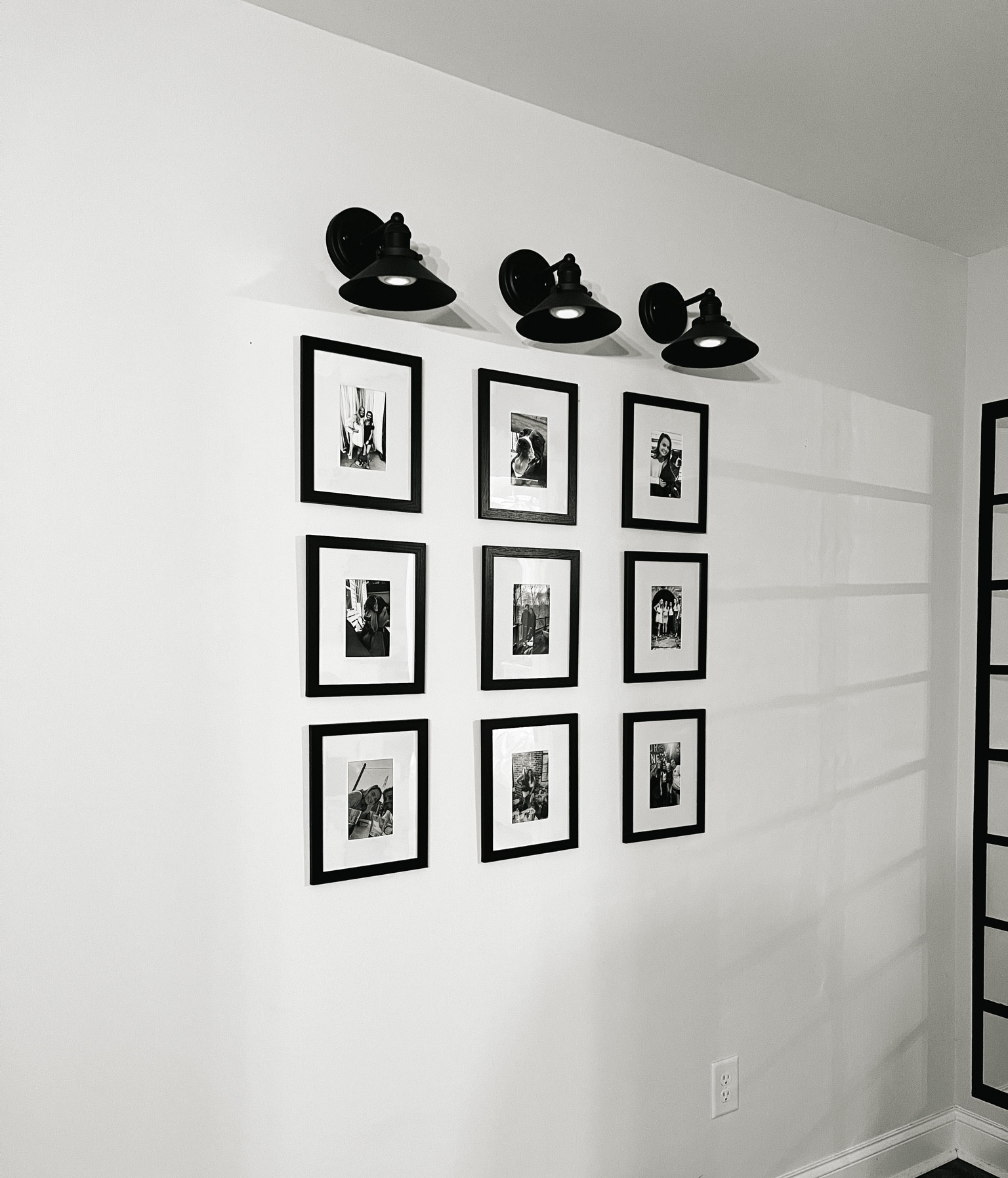 Sconces are target and I switched the bulbs out for the puck lights! Pictures printed at Walgreens  

#LTKunder100 #LTKunder50 #LTKhome