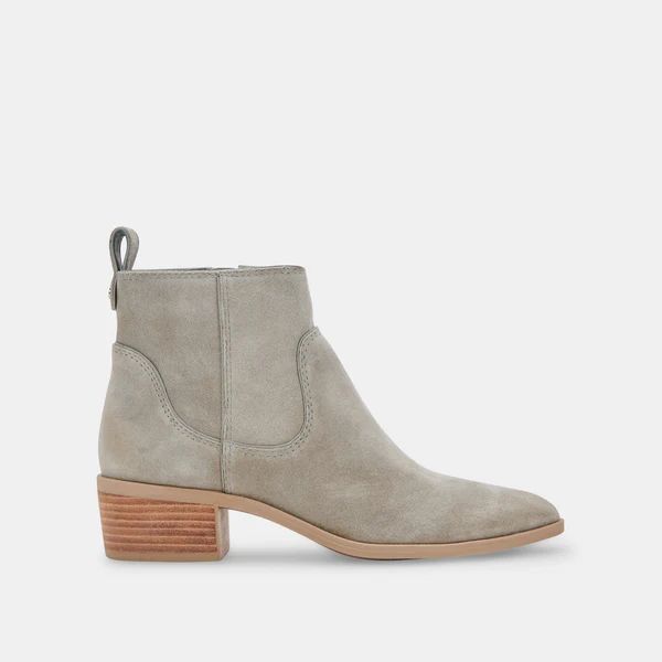 ABLE BOOTIES IN CONCRETE GREY SUEDE | DolceVita.com