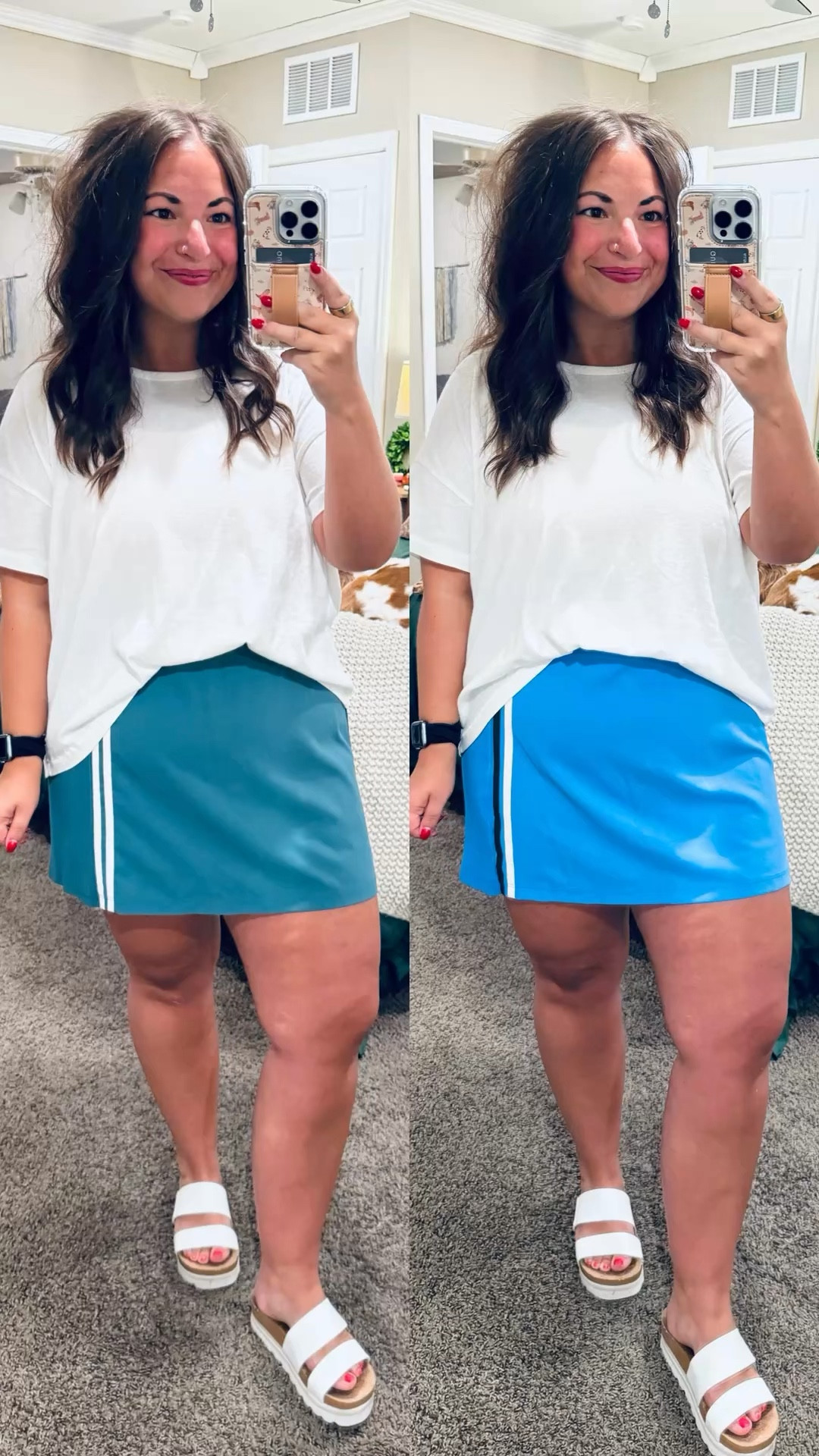 Sporty + cute 🤍 this Target skort is perfect for on-the-go days!

sandals: fit true to size // wearing a 5
skorts: fit true to size // wearing a large in both
tee: fits true to size // wearing an XL (kind of a boxy cropped fit) 

 

#LTKootd #LTKMidsize #LTKWorkwear