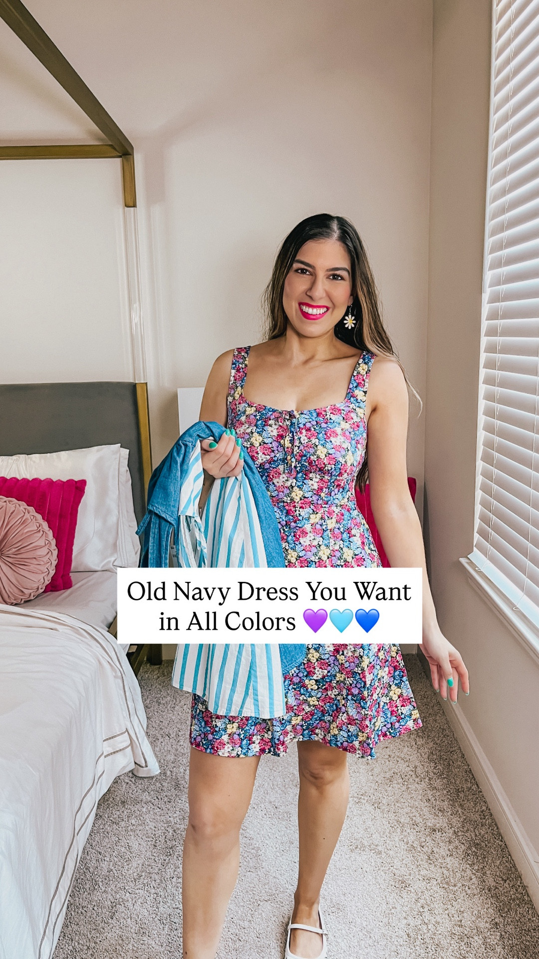 If you like it get it in a different color 💙💜 Love this fit and flare dress from Old Navy. It comes in solid colors and patterns. Wearing size XS. It is 40% off. 

Travel Dress, Vacation Dress, Spring Dress


#LTKSeasonal #LTKTravel #LTKSpringSale