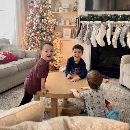 Boys officially love the new coffee table too! SO affordable and looks so cozy in here. 

#LTKHoliday #LTKSeasonal