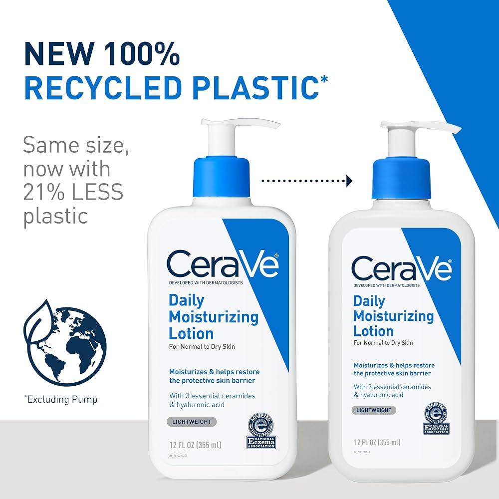 CeraVe Daily Moisturizing Lotion for Dry Skin, Body Lotion & Face Moisturizer with Hyaluronic Aci... | Amazon (US)