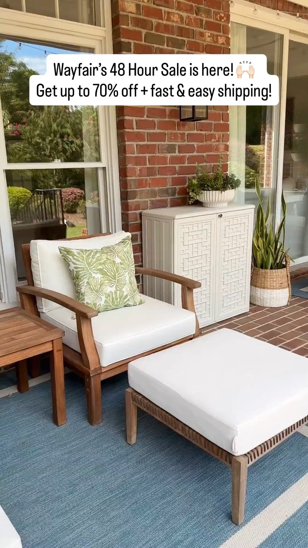 @Wayfair’s 48 Hour Sale is live! Shop NOW to save up to 70% off plus fast & easy shipping over $35! 👍🏻 Most of the furniture and decor on our porch is from Wayfair, including this stylish storage cabinet that’s one of my all-time favorite buys! It’s a storage powerhouse and adds style to any space! 🥰#wayfair #wayfairpartner

#LTKFindsUnder100 #LTKHome #LTKSaleAlert
