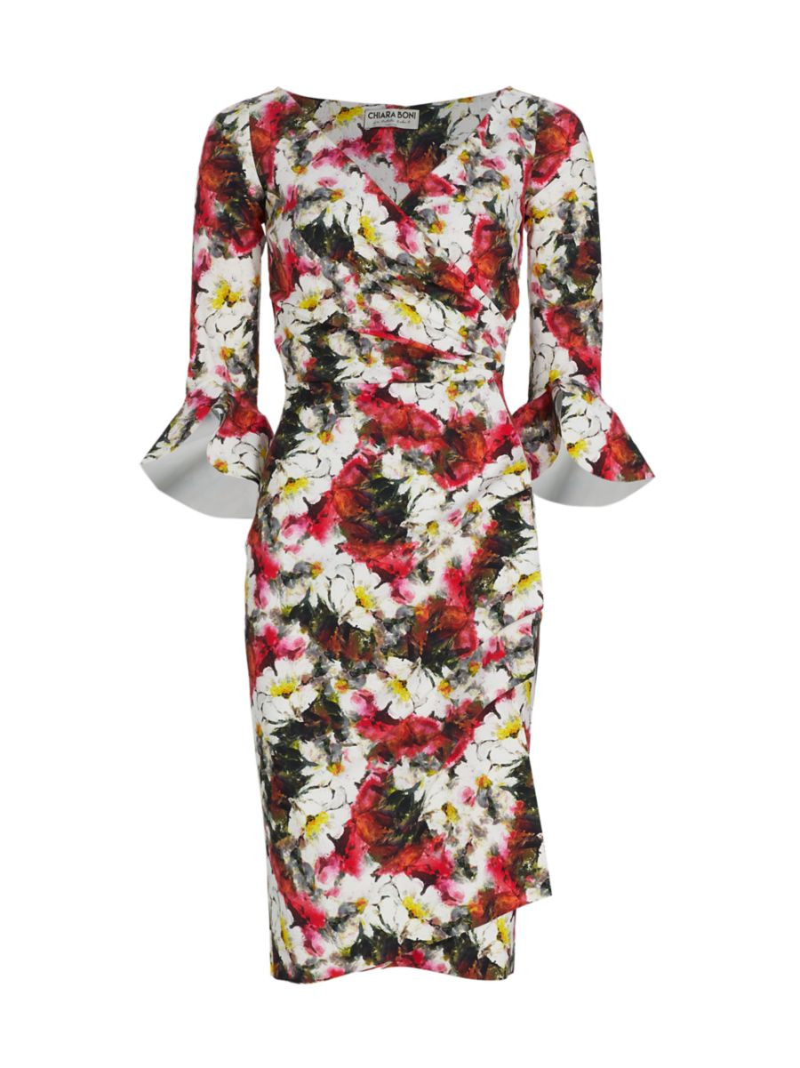 Triana Gathered Floral Dress | Saks Fifth Avenue