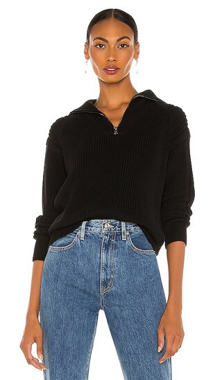 Half Zip Pullover in Black | Revolve Clothing (Global)