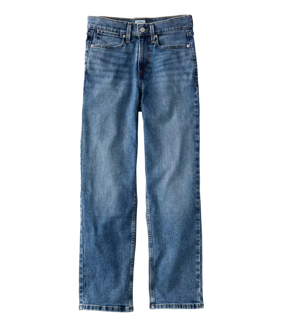 Women's 207 Vintage Jeans, High-Rise Stovepipe Ankle Faded Indigo 10 Petite, Denim L.L.Bean | L.L. Bean