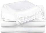 Cotton Blend 600 Thread Count , Deep Pocket, Soft, Wrinkle Resistant 4-Piece Olympic Queen Bed Sheet | Amazon (US)