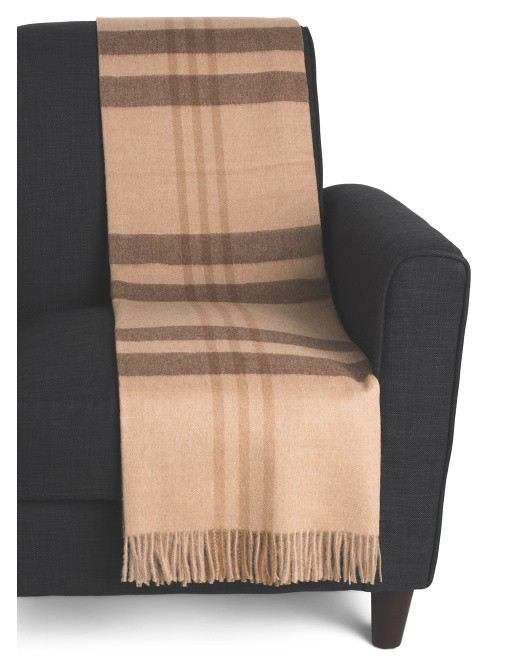 Made In Peru Baby Alpaca Eco Plaid Throw | TJ Maxx